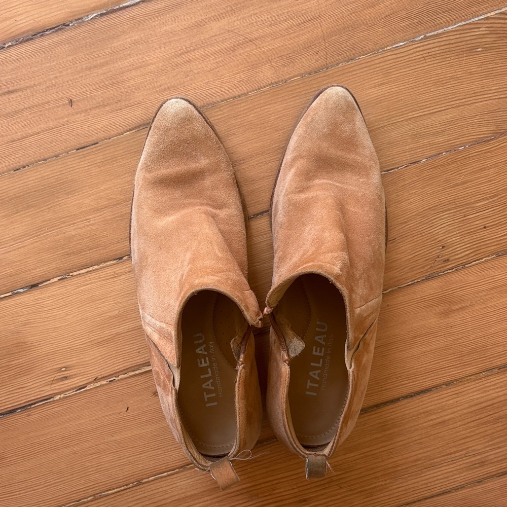 Tan Suede Ankle Boots